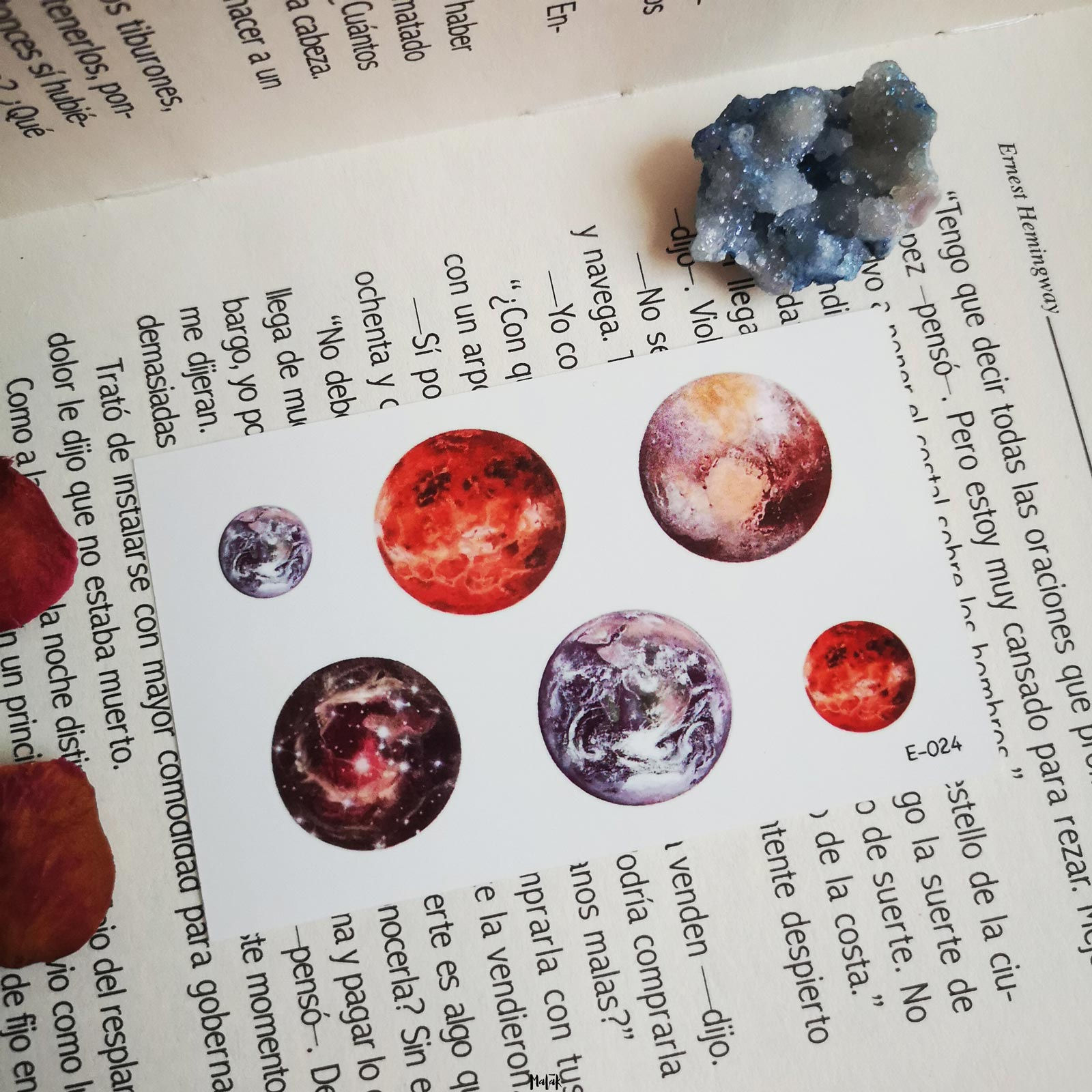 TATUAJE TEMPORAL PLANETAS