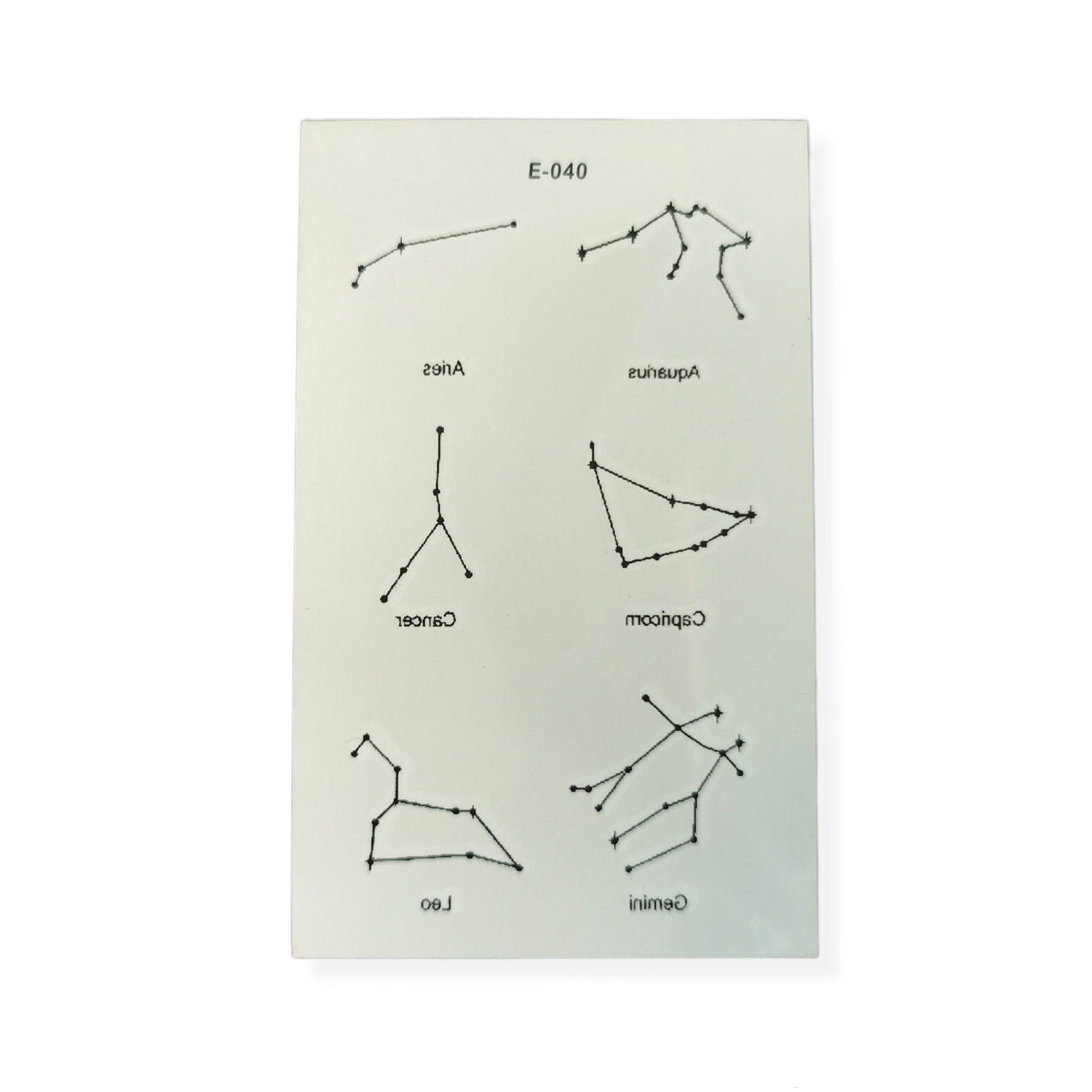 TATUAJE TEMPORAL CONSTELACIONES