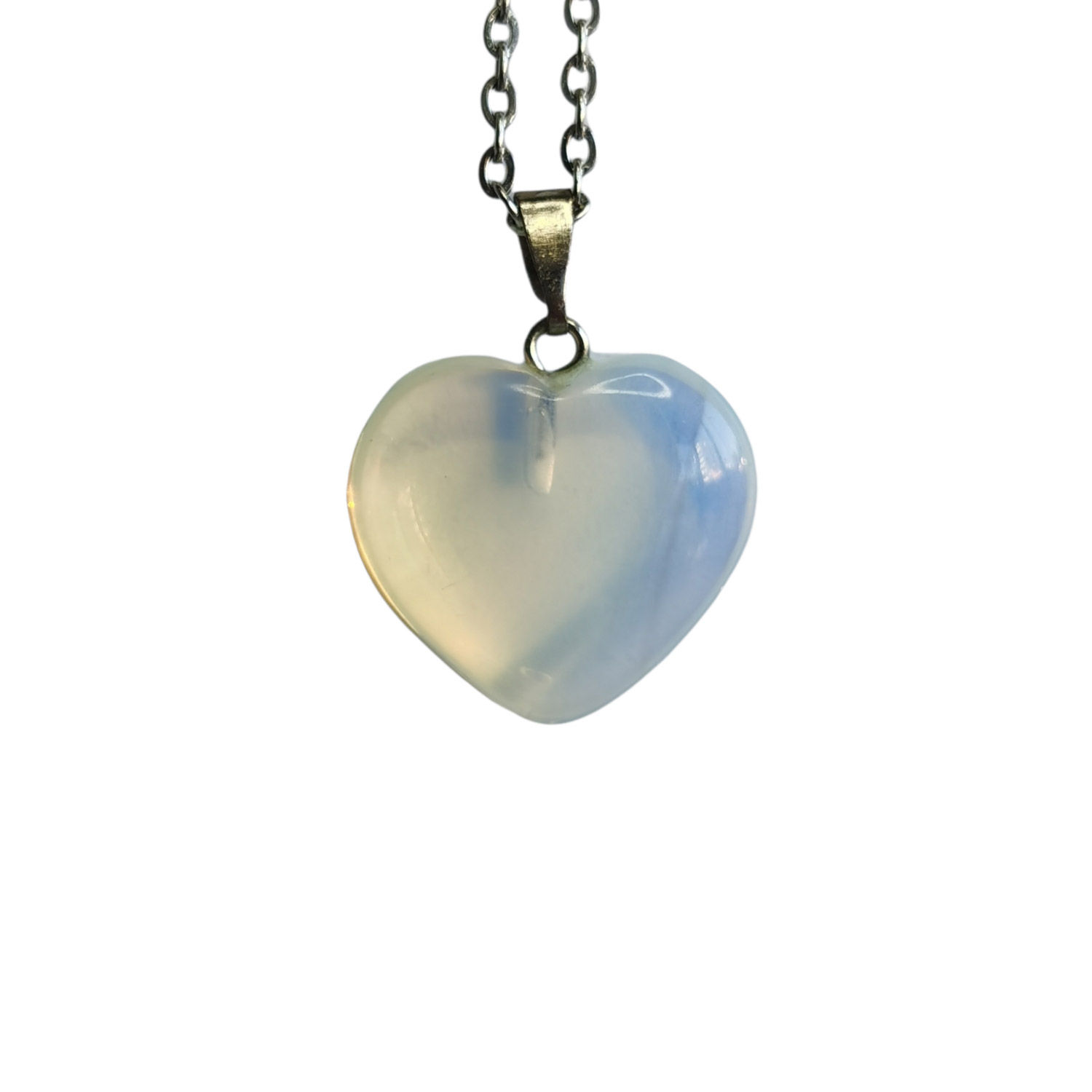 COLLAR CORAZÓN OPALITA