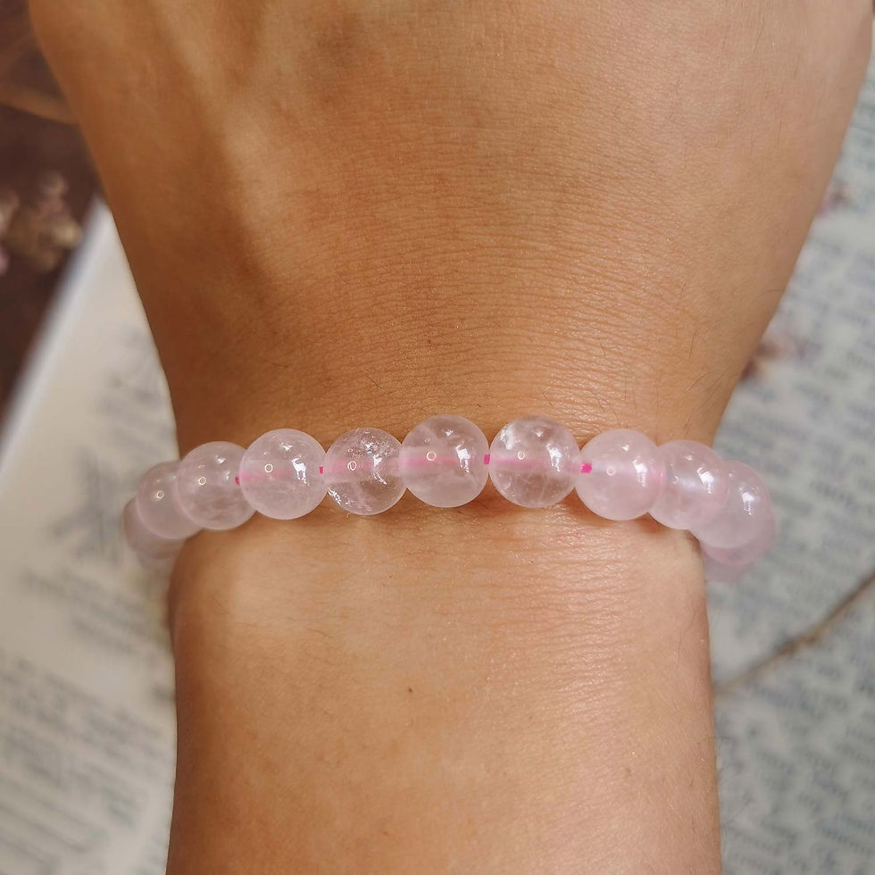 Miniatura: PULSERA CUARZO ROSA