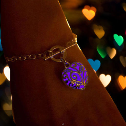 PULSERA CORAZÓN CLÁSICO MORADO