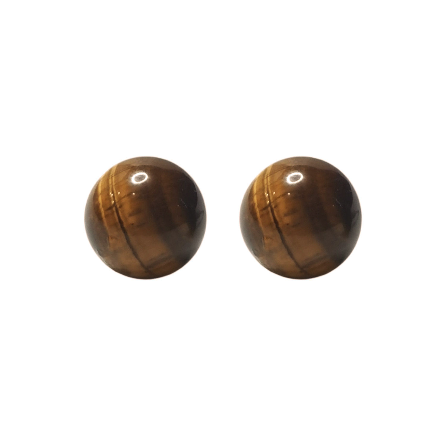 ARETES BROQUEL OJO DE TIGRE