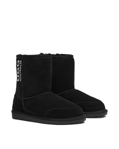 Original UGG Australia Black Classic Mid Plain Print Original