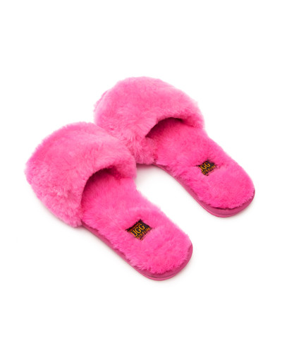 Pink Ugg Fuzzy Slippers With Strap Original UGG Australia Pink