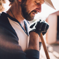 Farmer Taking a Break