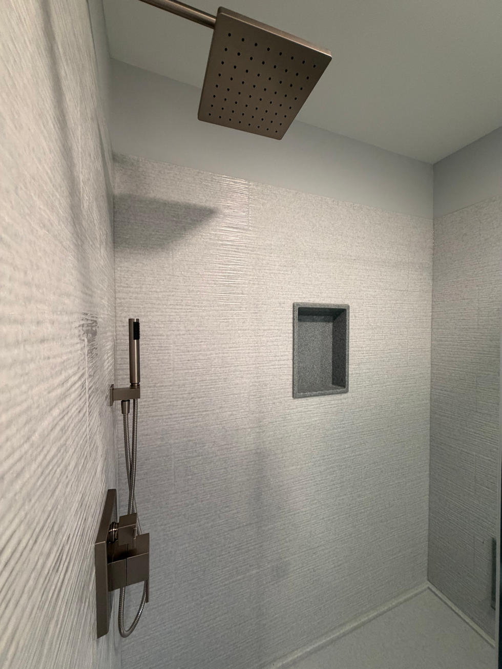 walk-in shower bathroom addition renovation