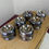 Thumbnail: James W Tufts Boston Triple Silver Plated Salt Dips Set of 6