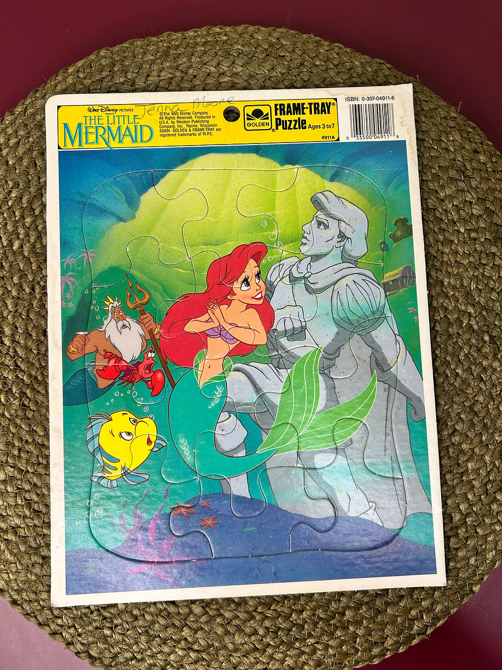 Thumbnail: Golden Book Frame Tray Puzzles 1990s 8”x11” Lot of 3