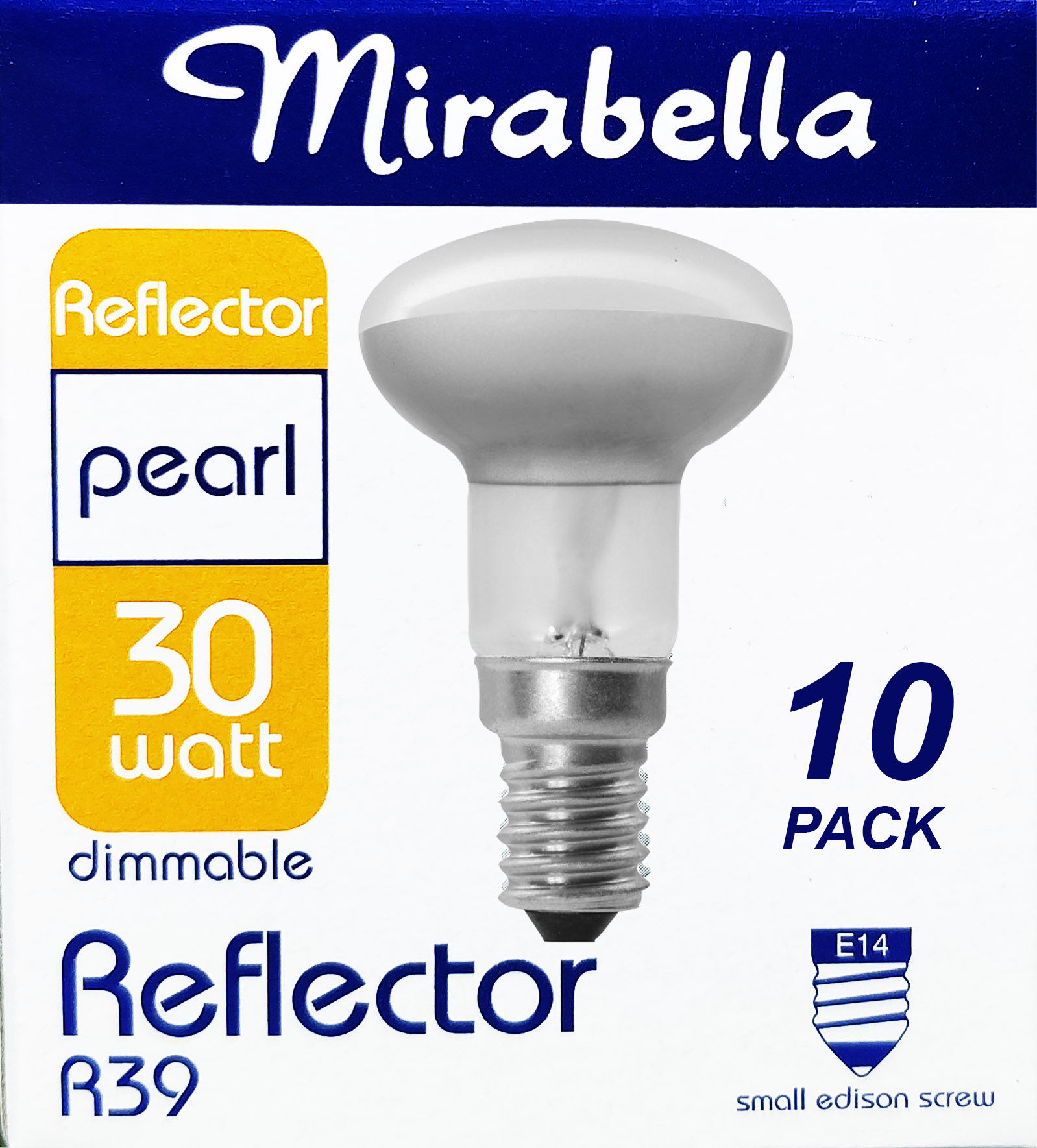10 x 30W Incandescent R39 Reflector Light Globes Bulbs Screw E14 Dimmable SES