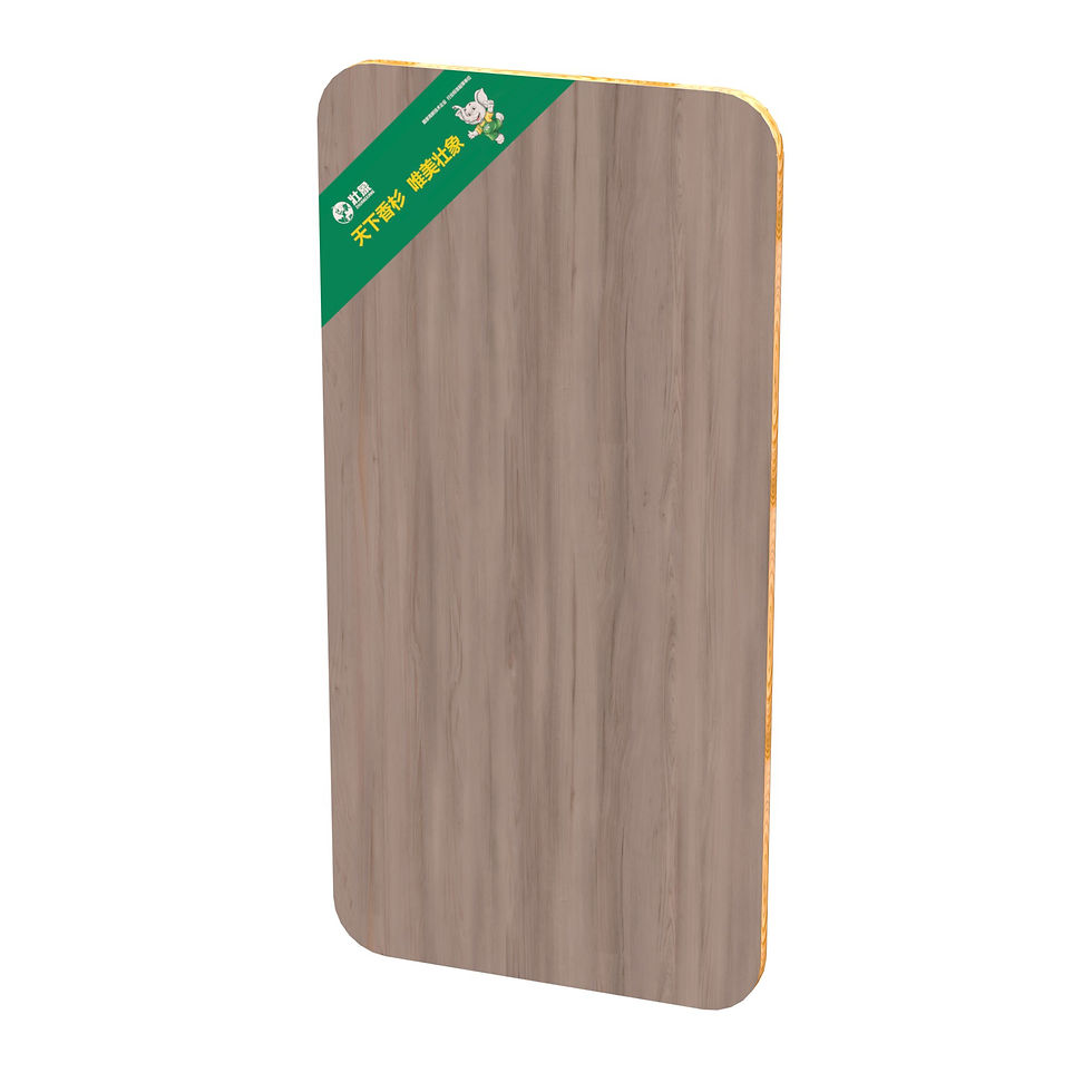 Thumbnail: Factory price E1 Grade L-Voc Solid Wood Core Melamine board