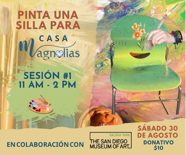 10:30 am - Pinta una silla para "Casa Magnolias"
