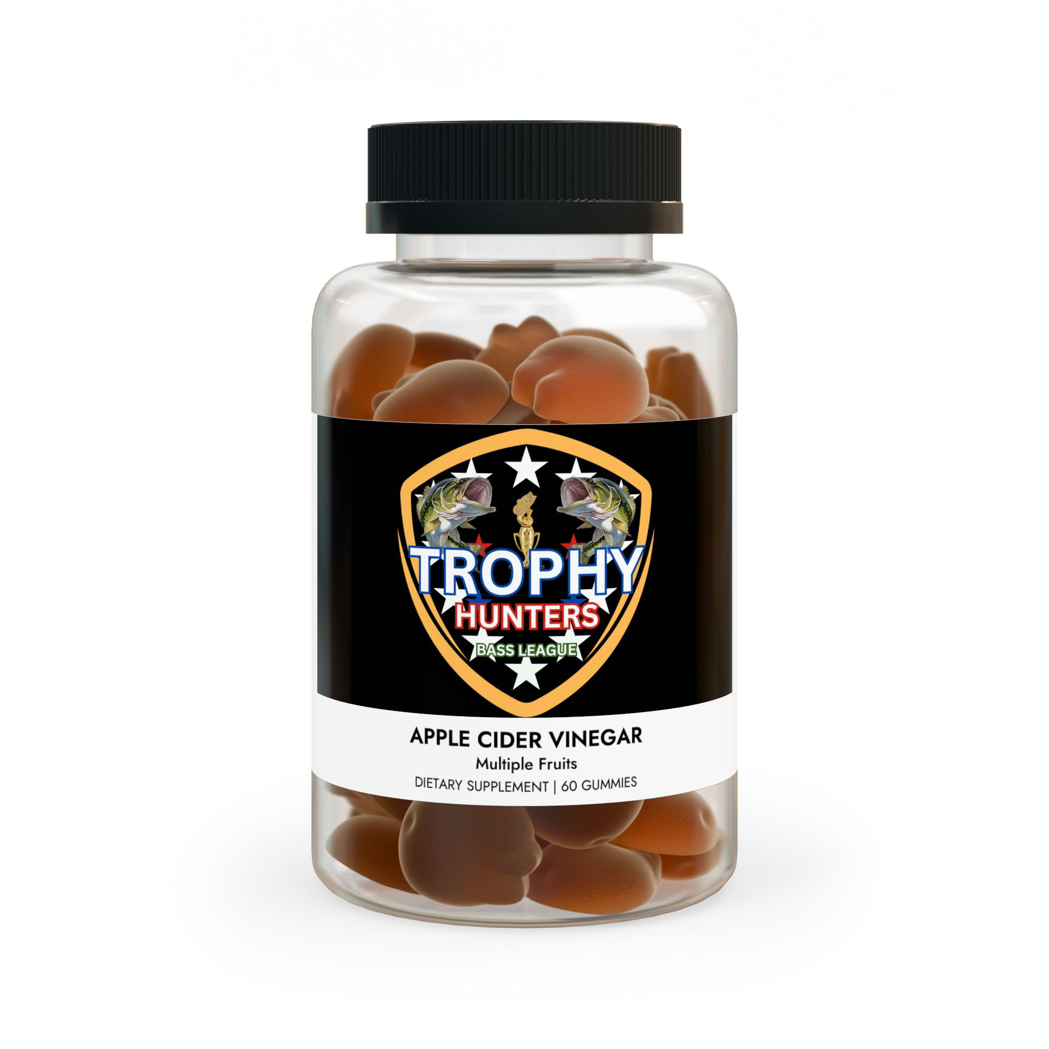 Trophy Hunters Bass League Logo Apple Cider Vinegar Gummies (60 Gummies)