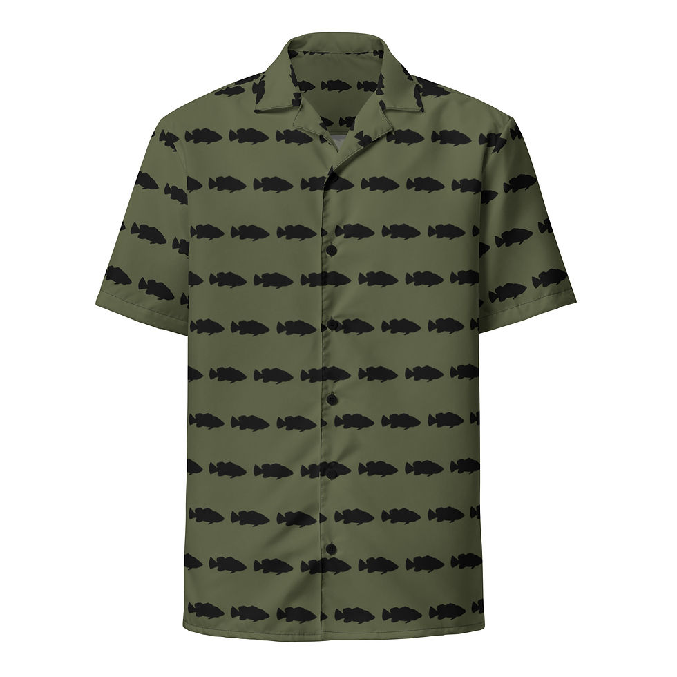 Trophy Brand Bass Men's Button Down Shirt Green