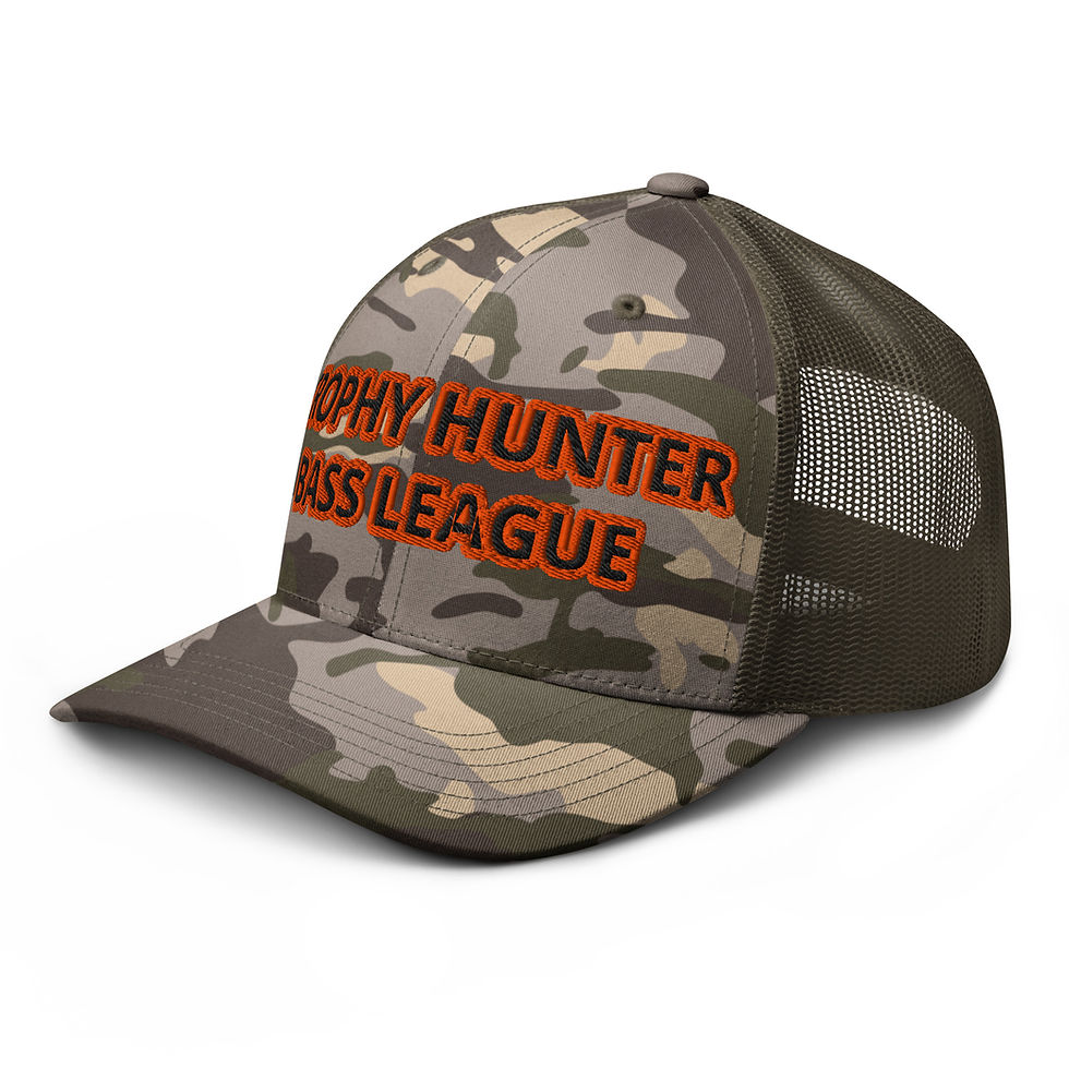 Thumbnail: Trophy Hunter Bass League Org Ltr Camouflage Trucker Hat
