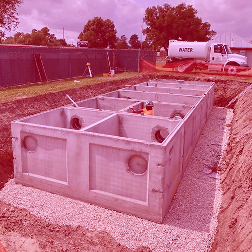 Man working on Wastewater Treatment Plant