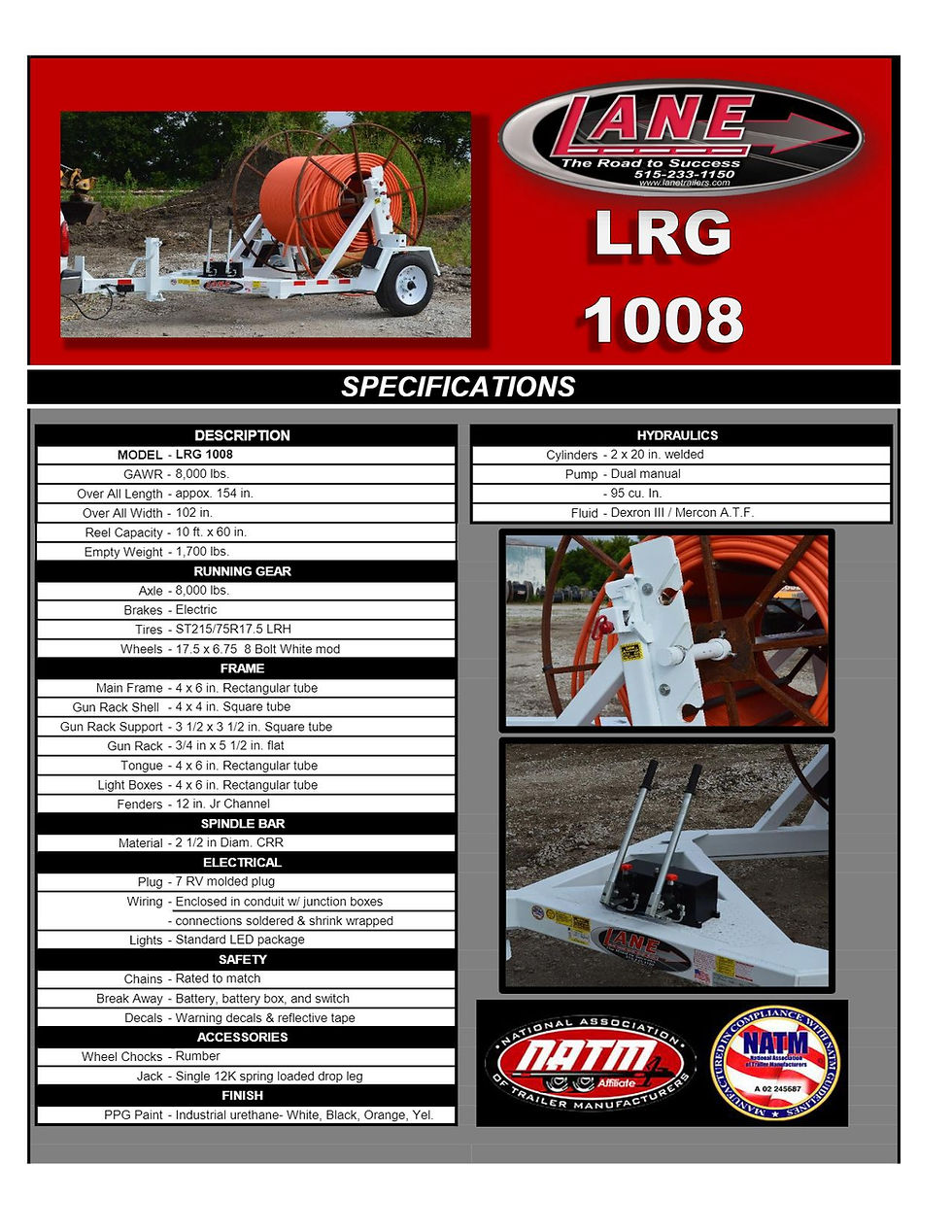 Miniatura: LRG 1008 | Self-Loading Reel Trailer
