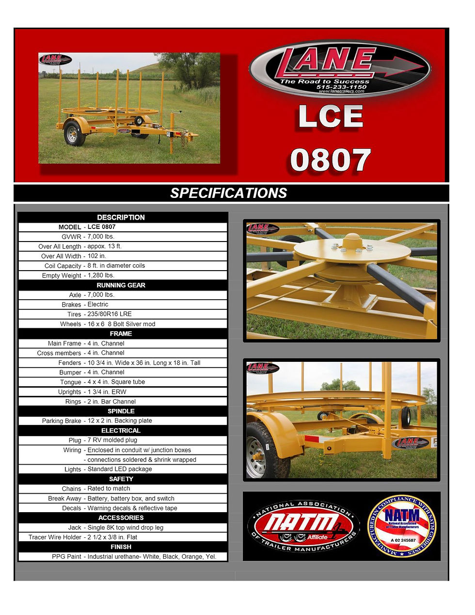 Miniatura: LCE 0807 | Drop-on Pipe Trailer