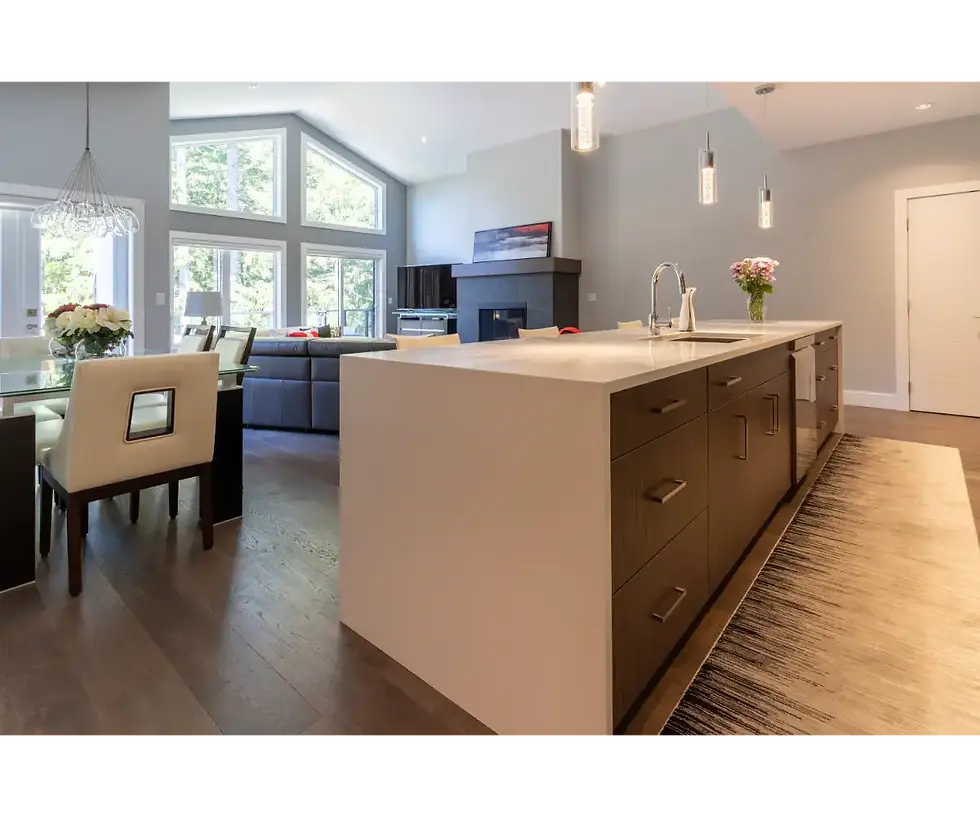 Kitchen and living repainted