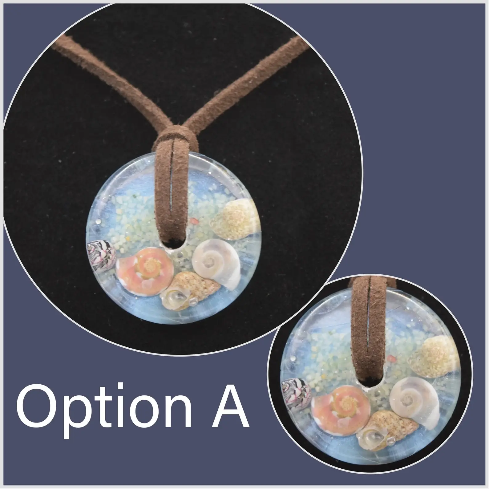 Beach Resin Necklace