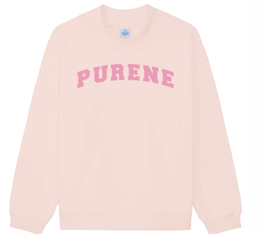 light pink logo mockneck - mockup for preorder