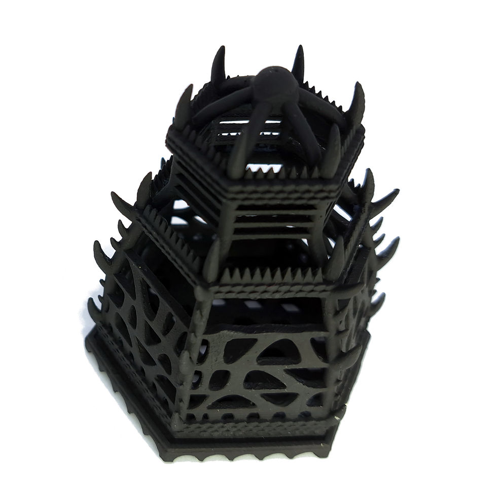 Thumbnail: Dark intricate DND tabletop terrain tower