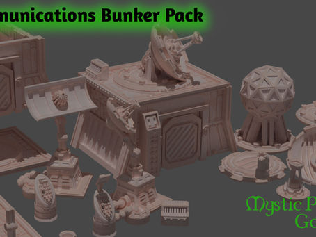 Sci Fi communications bunker array home 3d printing