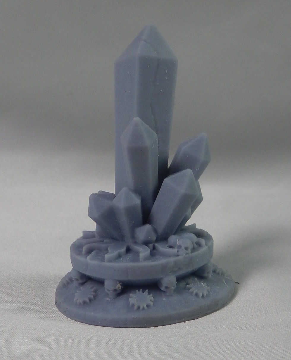 Thumbnail: Unpainted resin crystal cluster miniature