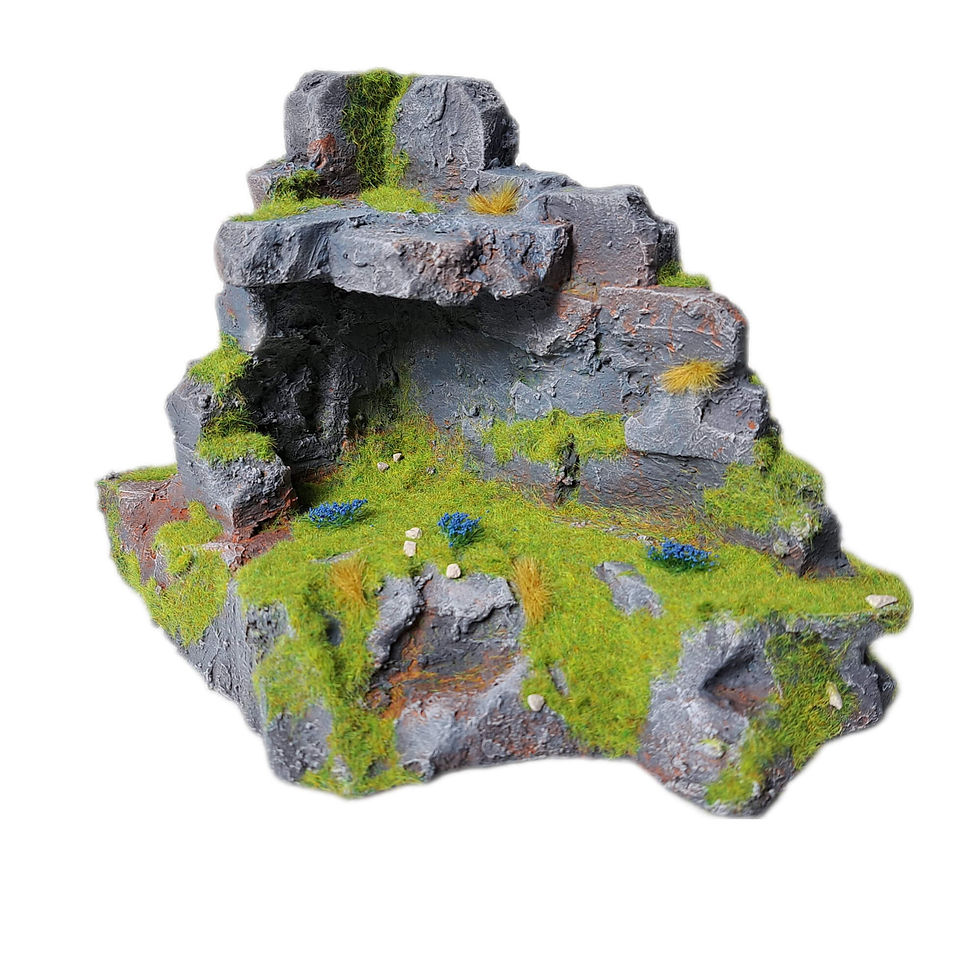 Thumbnail: Ancient overgrown village/keep ruins fantasy tabletop terrain