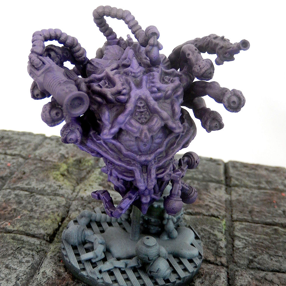 Thumbnail: Purple Mad Alchemy beholder resin miniature