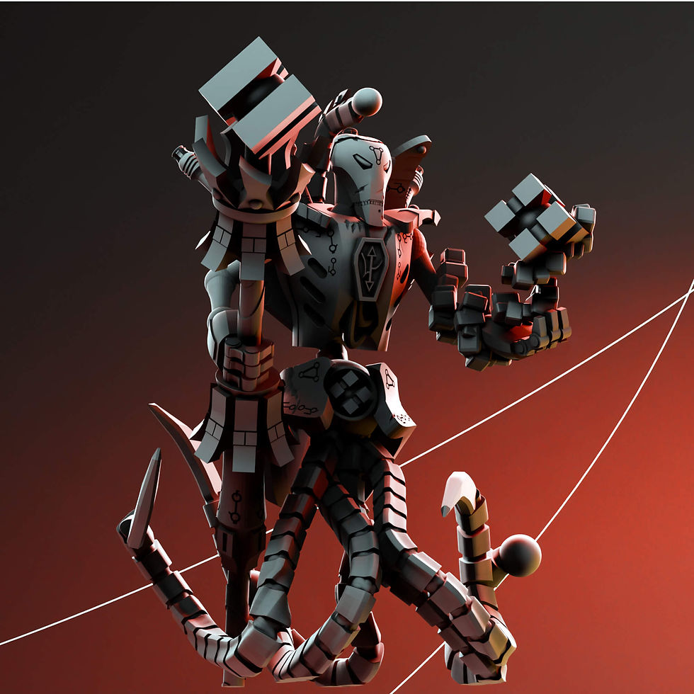 Thumbnail: Chrono lord a sci fi proxy designed to be used as a Chronomancer from the Necron army (from Warhammer 40k)