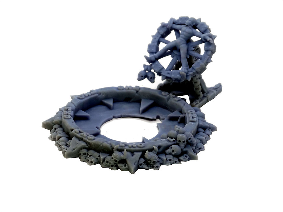 Thumbnail: Blood sacrifice and chaos pit resin miniature by Mystic Pigeon Gaming