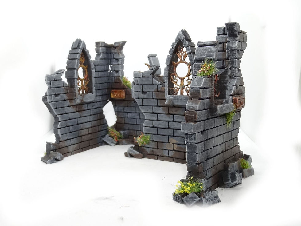 Thumbnail: Ruined ancient city walls - wargame and tabletop terrain