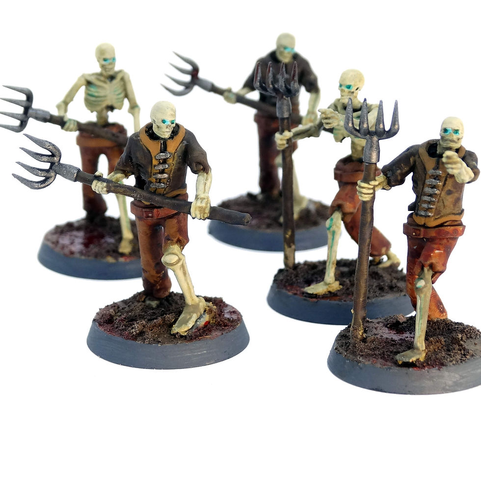 Thumbnail: Undead farmers/peasant fantasy resin miniatures