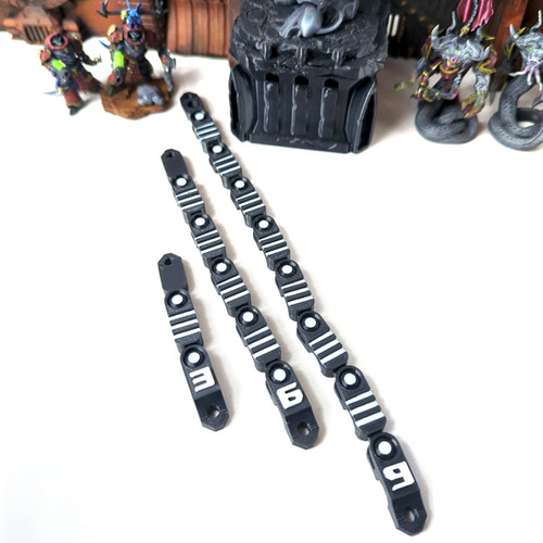 Flexible Chain Wargame Measuring Rulers | Mystic Pigeon Gaming