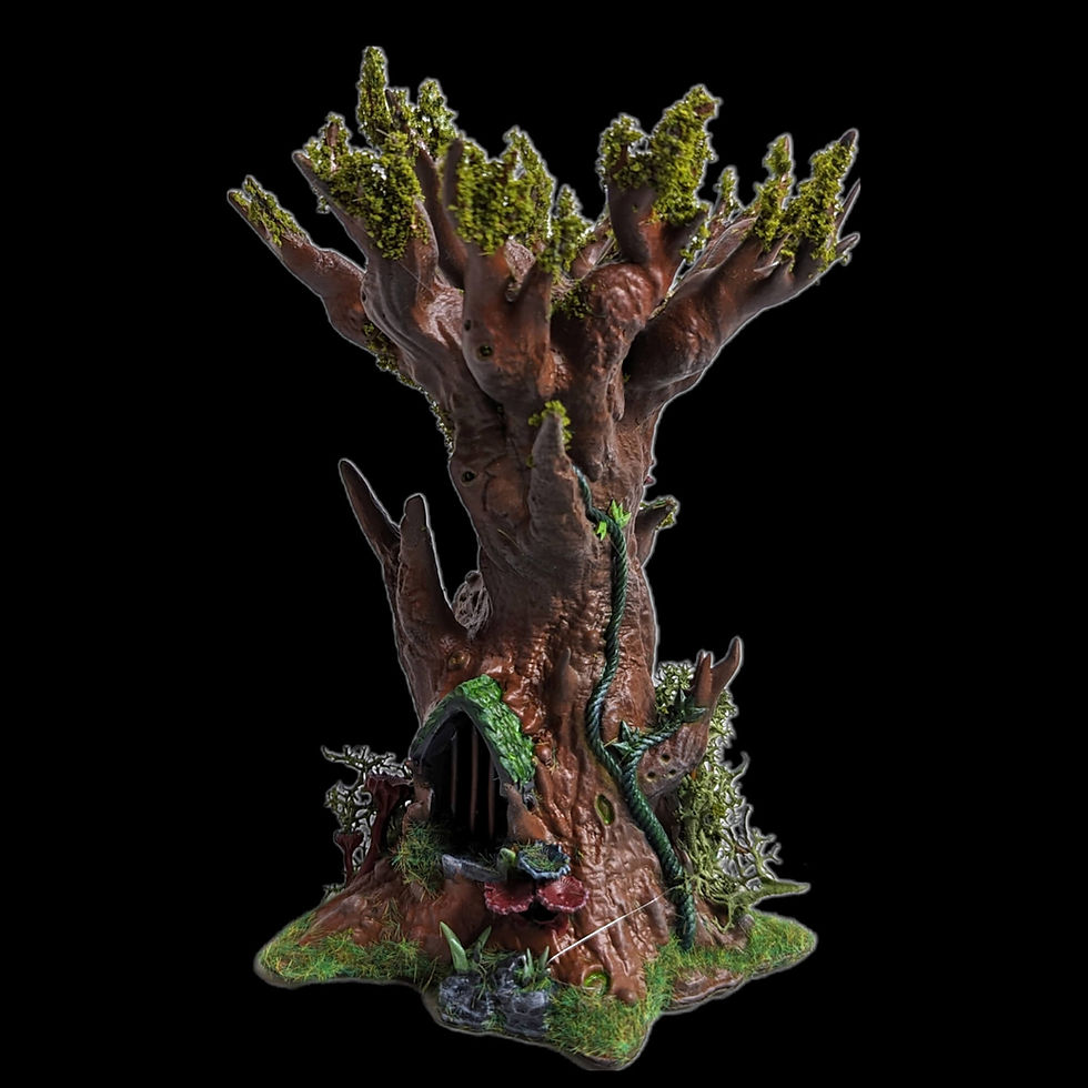 Thumbnail: Druids tree home dice jail and scatter terrain - fantasy tabletop terrain