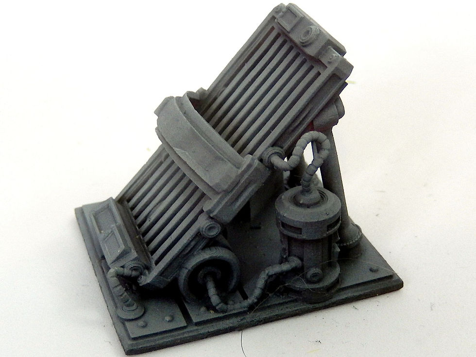 Thumbnail: Biobed - run down medical bay (resin miniature)