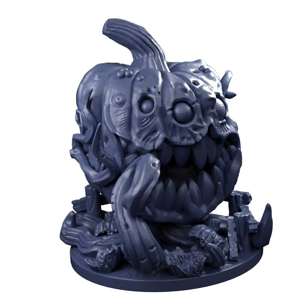 Thumbnail: Awakened pumpkin patch, horror/fantasy miniatures from Mystic Pigeon Gaming