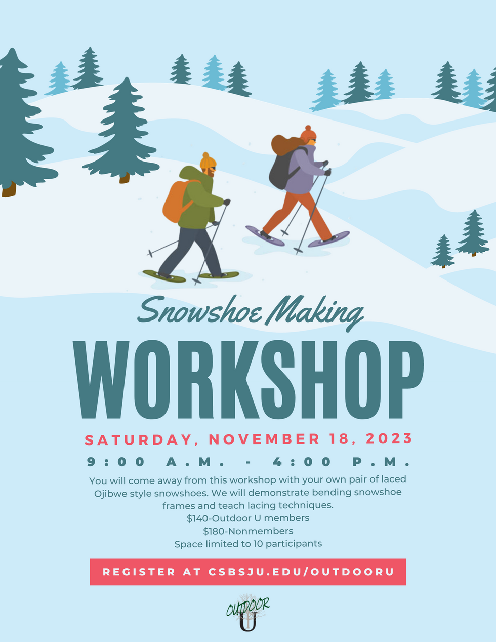 Snowshoe event flyer