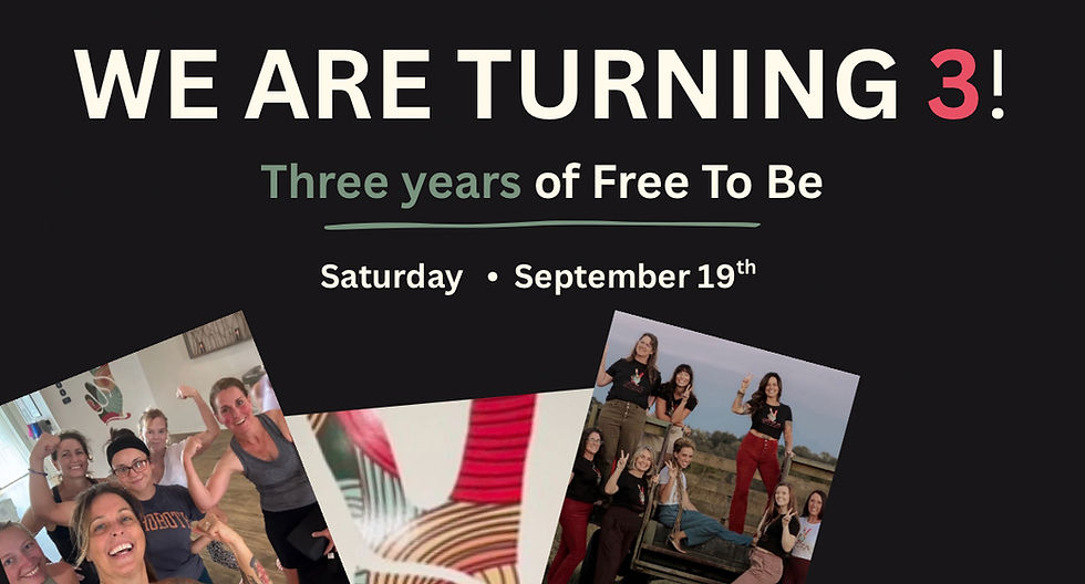 Free To Be Turns 3! FREE Birthday Class