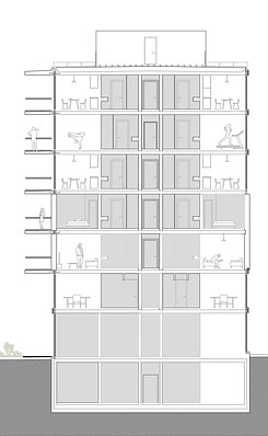 Coupe, Genève, Avant projet, Projet, architectes, Kephas + Partenaires