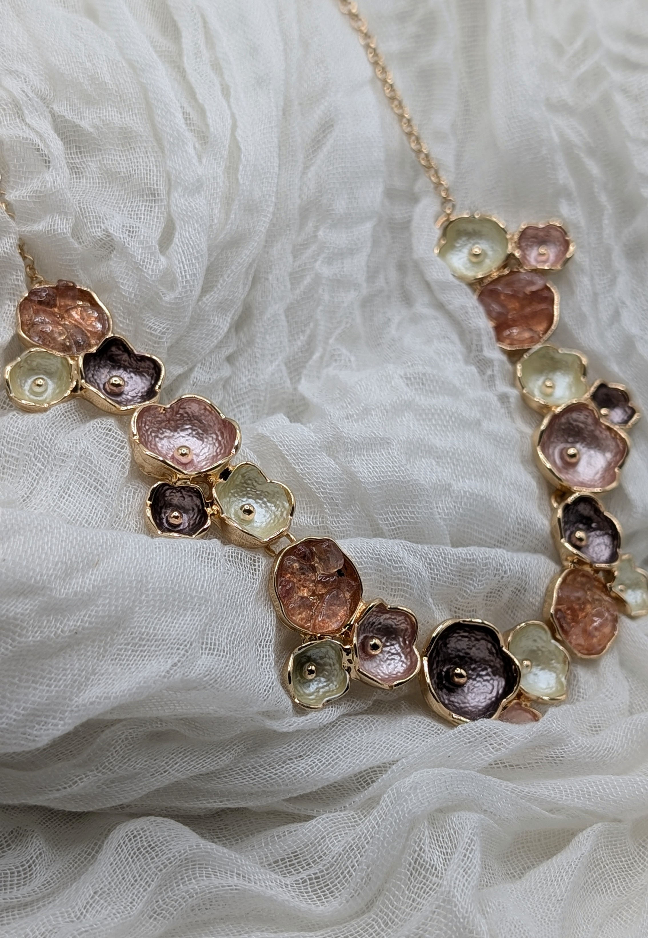 The 'Strawberry Quartz Flowers' Statement Set 