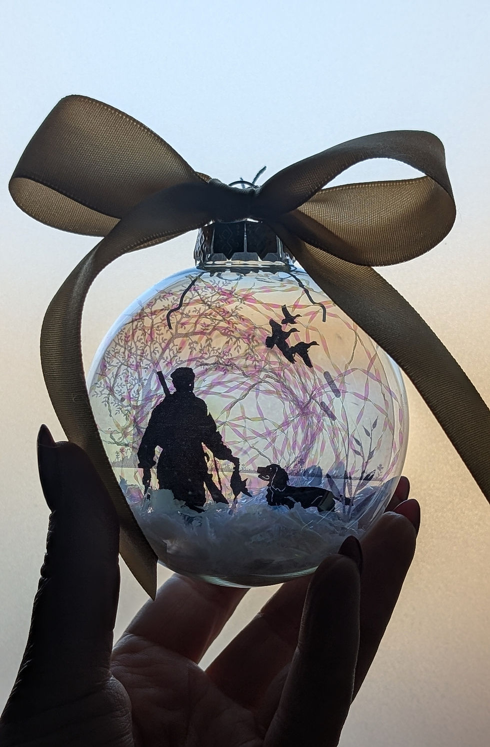 Thumbnail: The 'Shoot Buddy' (Spaniel) - Handmade Glass Bauble 