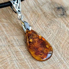 Handmade amber necklace