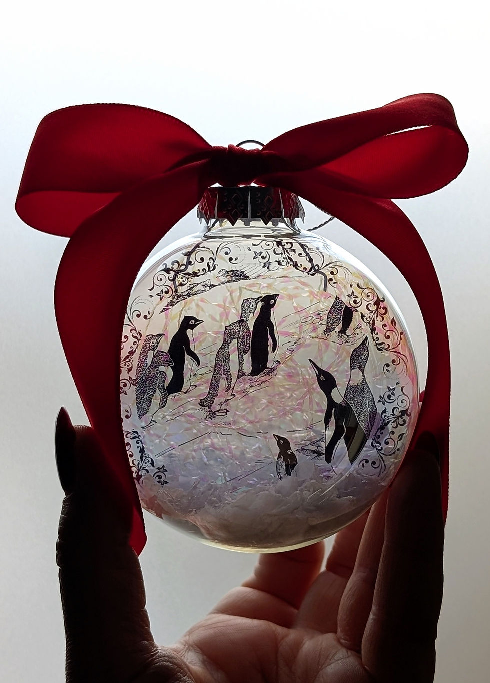 Thumbnail: The 'Penguin Parade' - Handmade Glass Bauble
