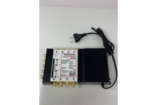 EU PremiumX PXMS 98 Multiswitch with Feeder | 2 Satellite Positions | 8 Outputs