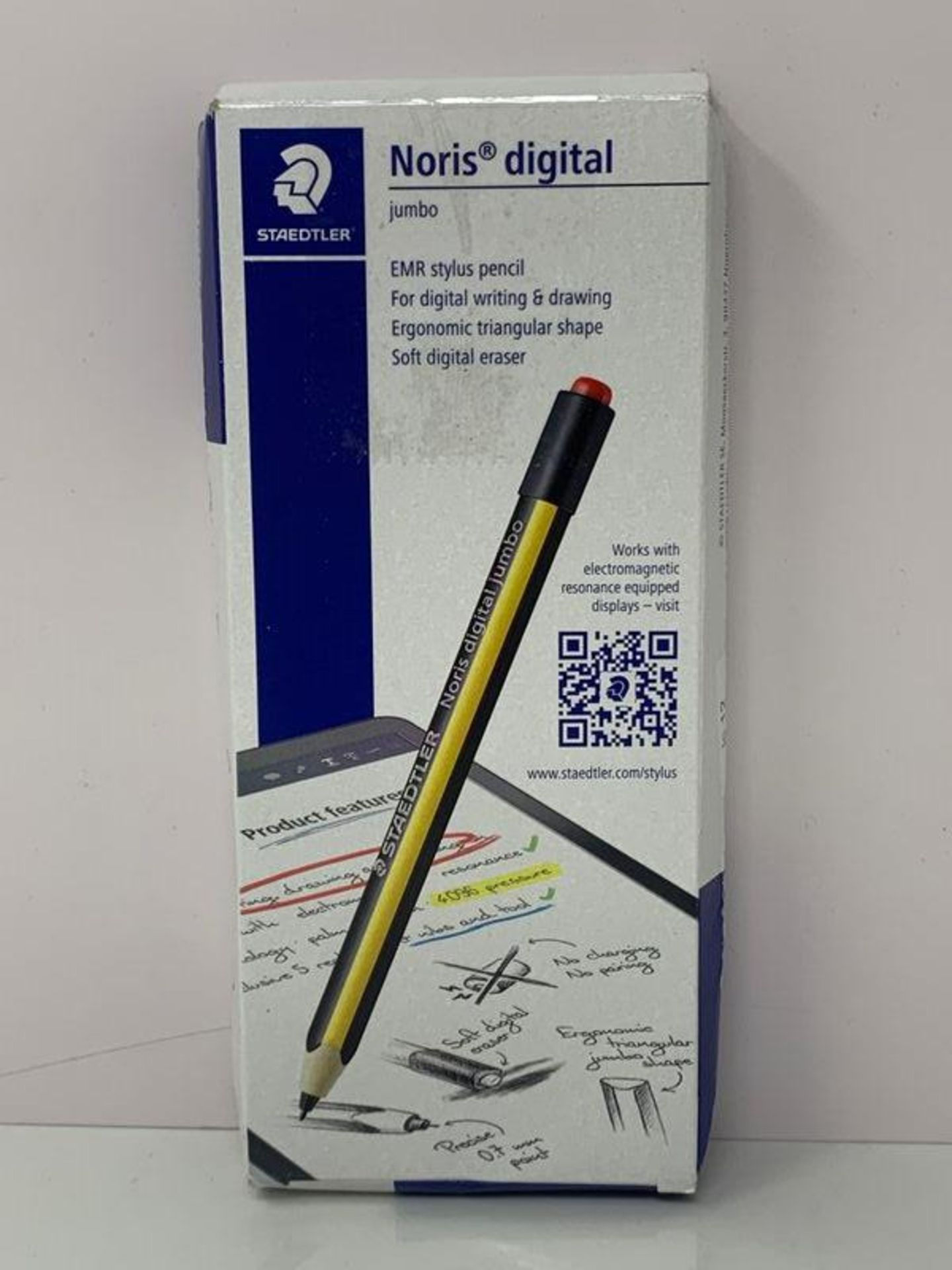 STAEDTLER 180J Noris Digital Jumbo EMR Stylus with Soft Digital Eraser