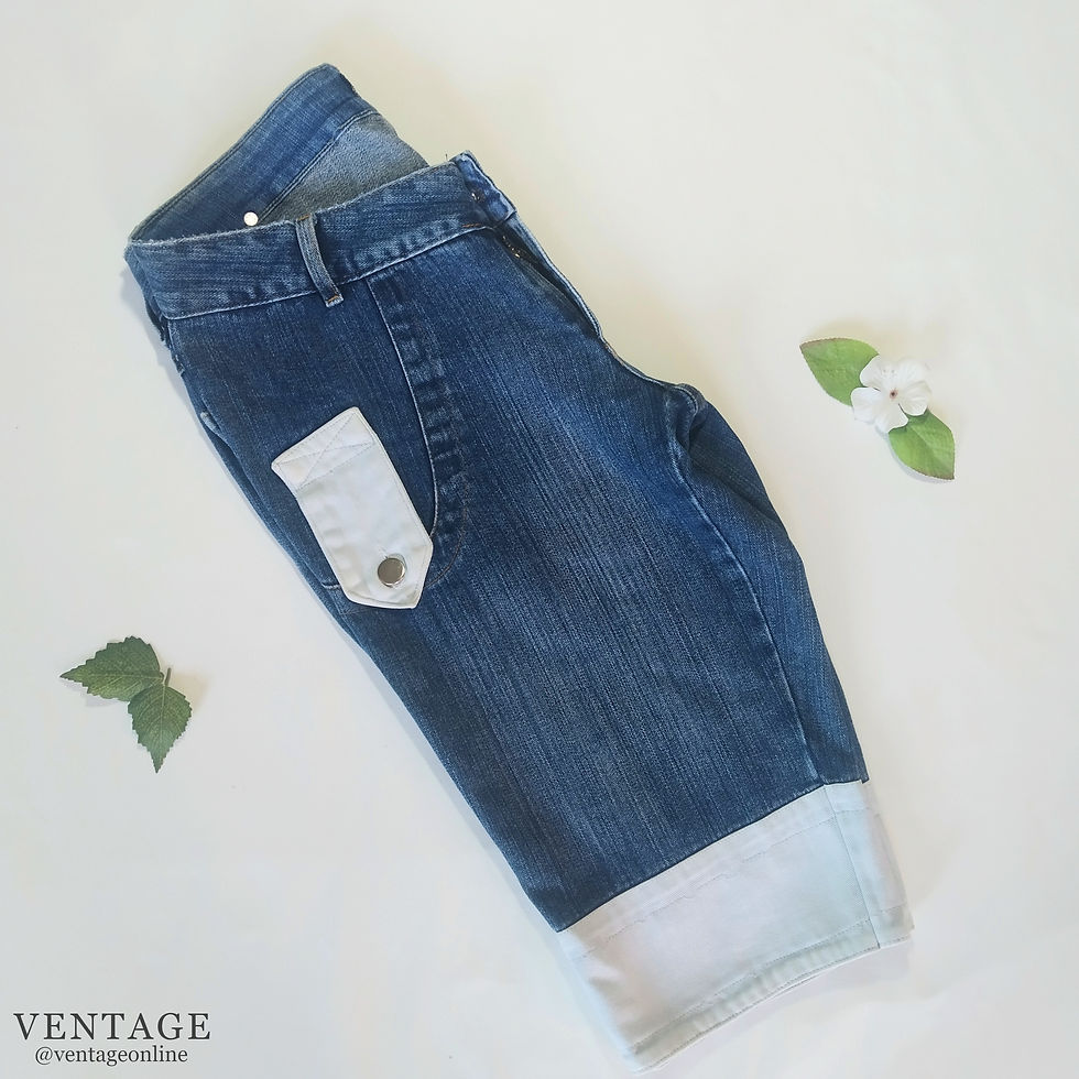Bermudas blue jean