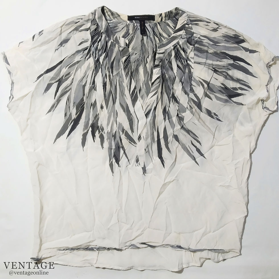 Blusa con estampado gris