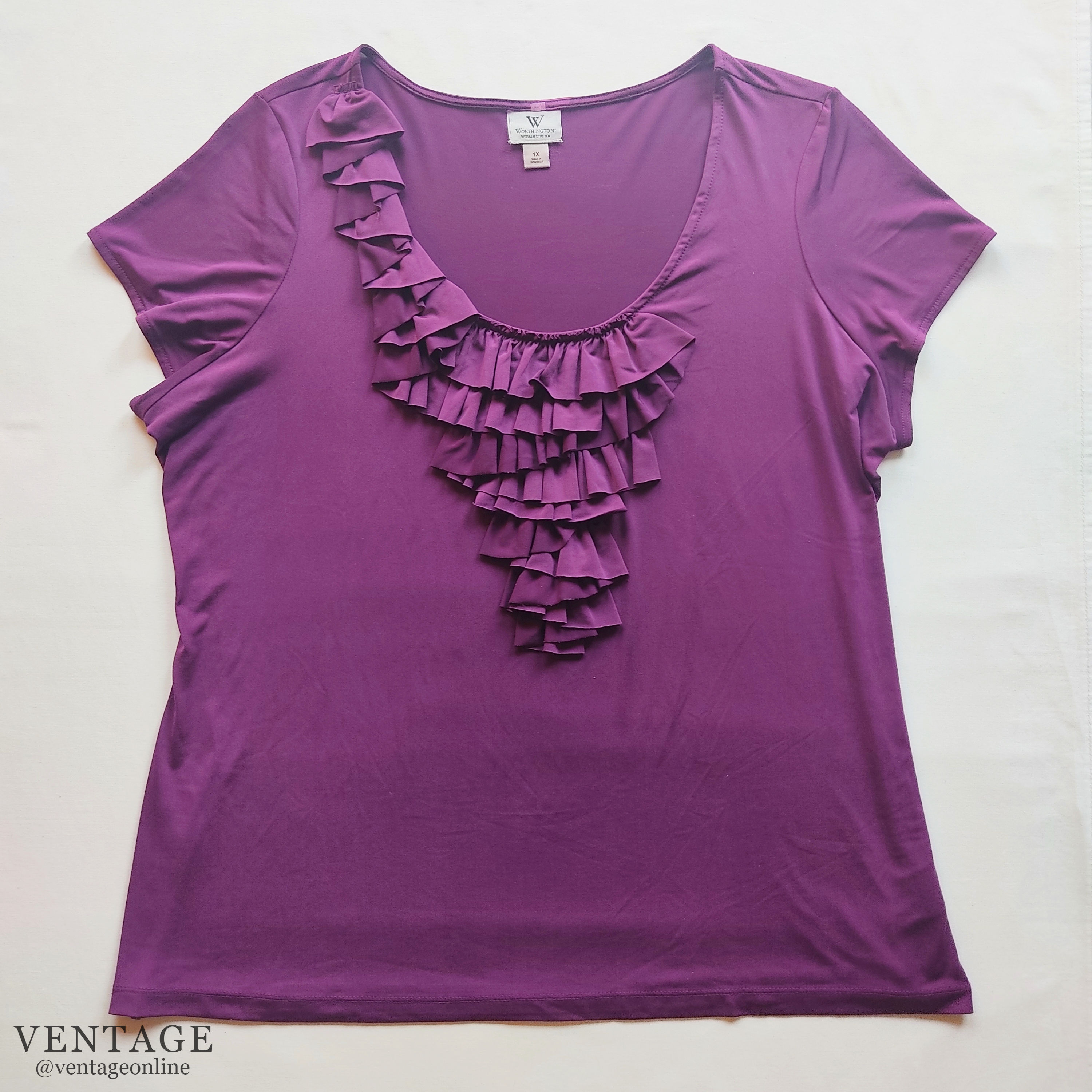 Blusa morada Worthington