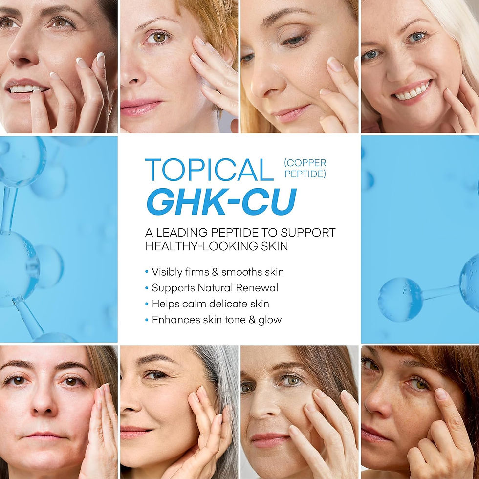 Thumbnail: Copper Peptides GHK-Cu Beef Tallow for Skin: Blue Balm Manuka Honey Face and Bod
